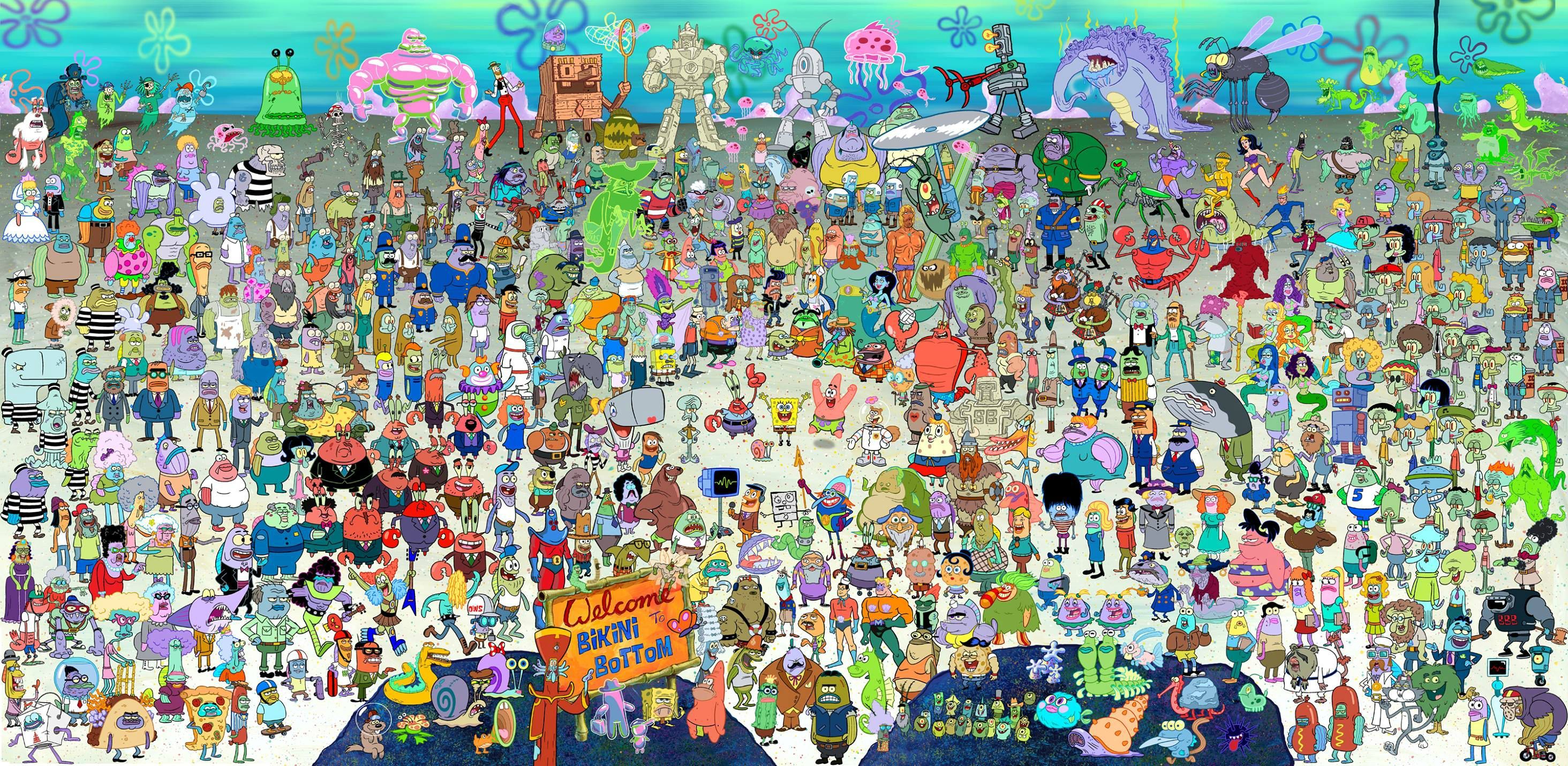 2928x1431 Desktop wallpaper: Spongebob Squarepants, Tv Show 4K free download for PC. 540225