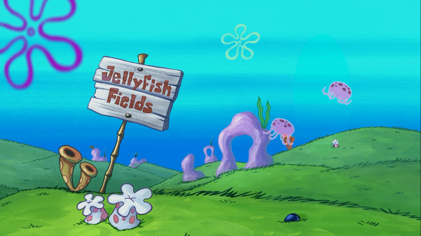1366x768 Discover 37 SpongeBob Home Screen and jellyfish fields ideas. jelly fish fields spongebob wallpaper, spongebob background art, spongebob sky with jellyfish and more