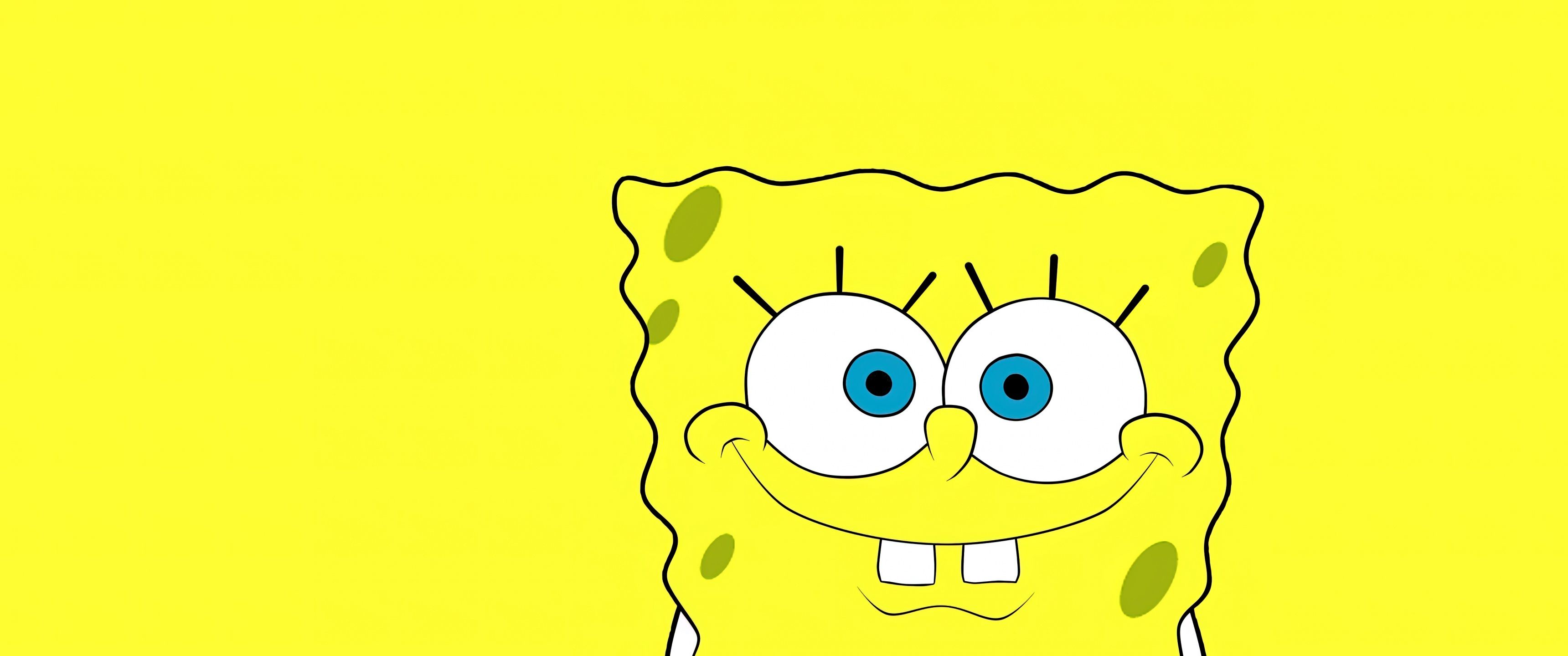 3440x1440 SpongeBob SquarePants Wallpaper 4K, Aesthetic Spongebob