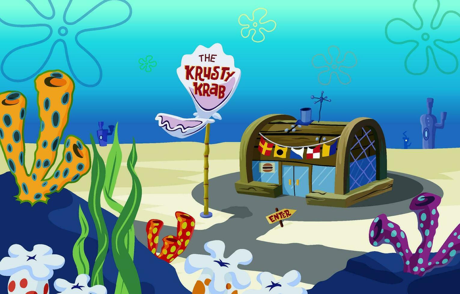 1531x980 Bikini Bottom Spongebob Vector Art, Icon, and Graphics for Free Download