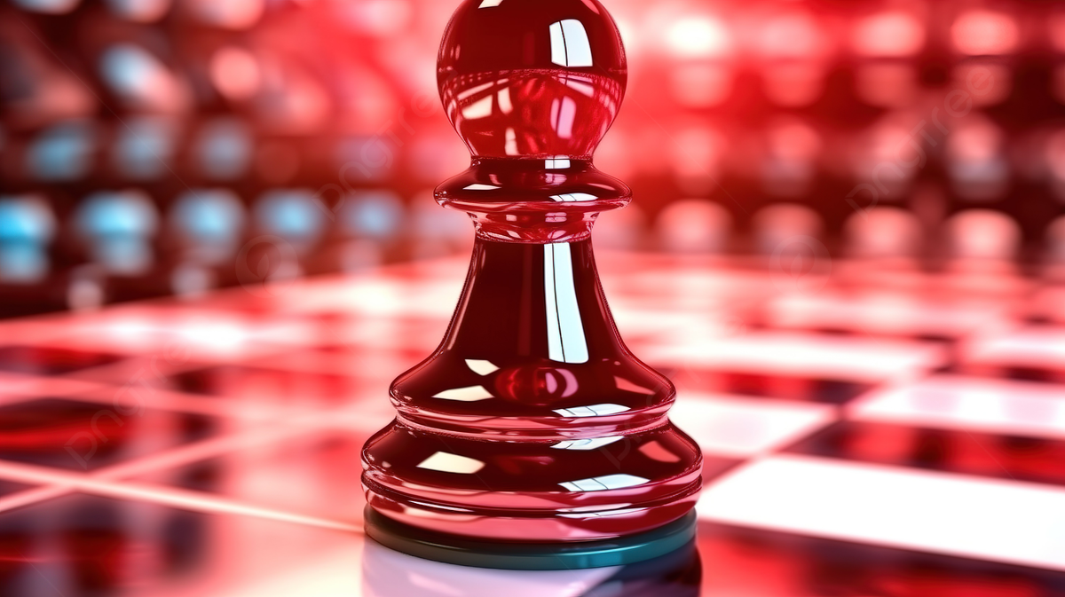 1200x673 Stunning 3D Rendering Of A Red Chess Pawn On A Chessboard Photo And Picture For Free Download