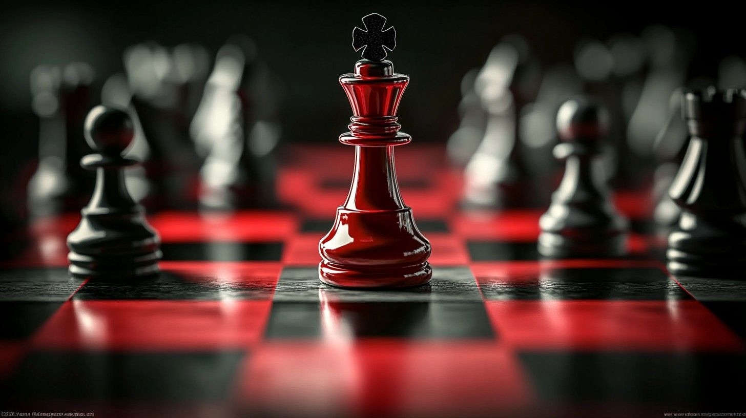 1456x816 Download Red King Chess Image, Red, King