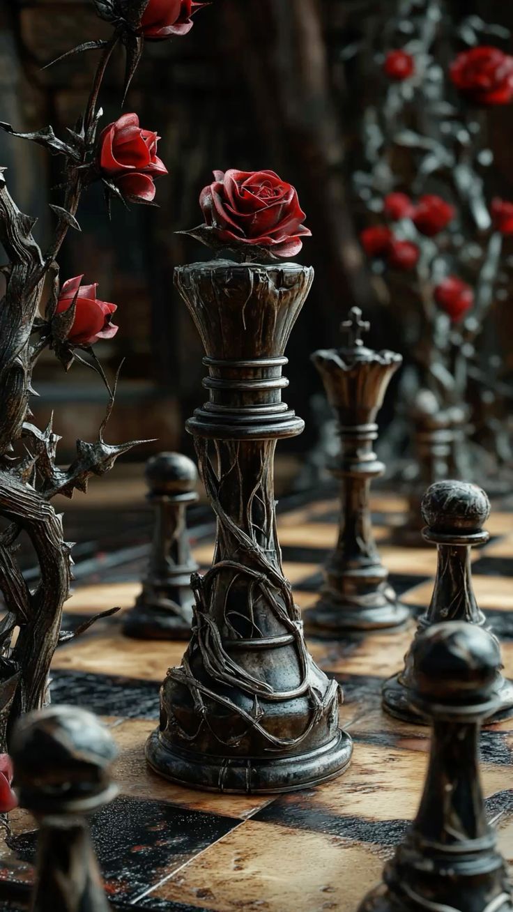 736x1308 Chess board aesthetic. Dark chess aesthetic wallpaper for computer, Chess pieces photography, Cristal chess
