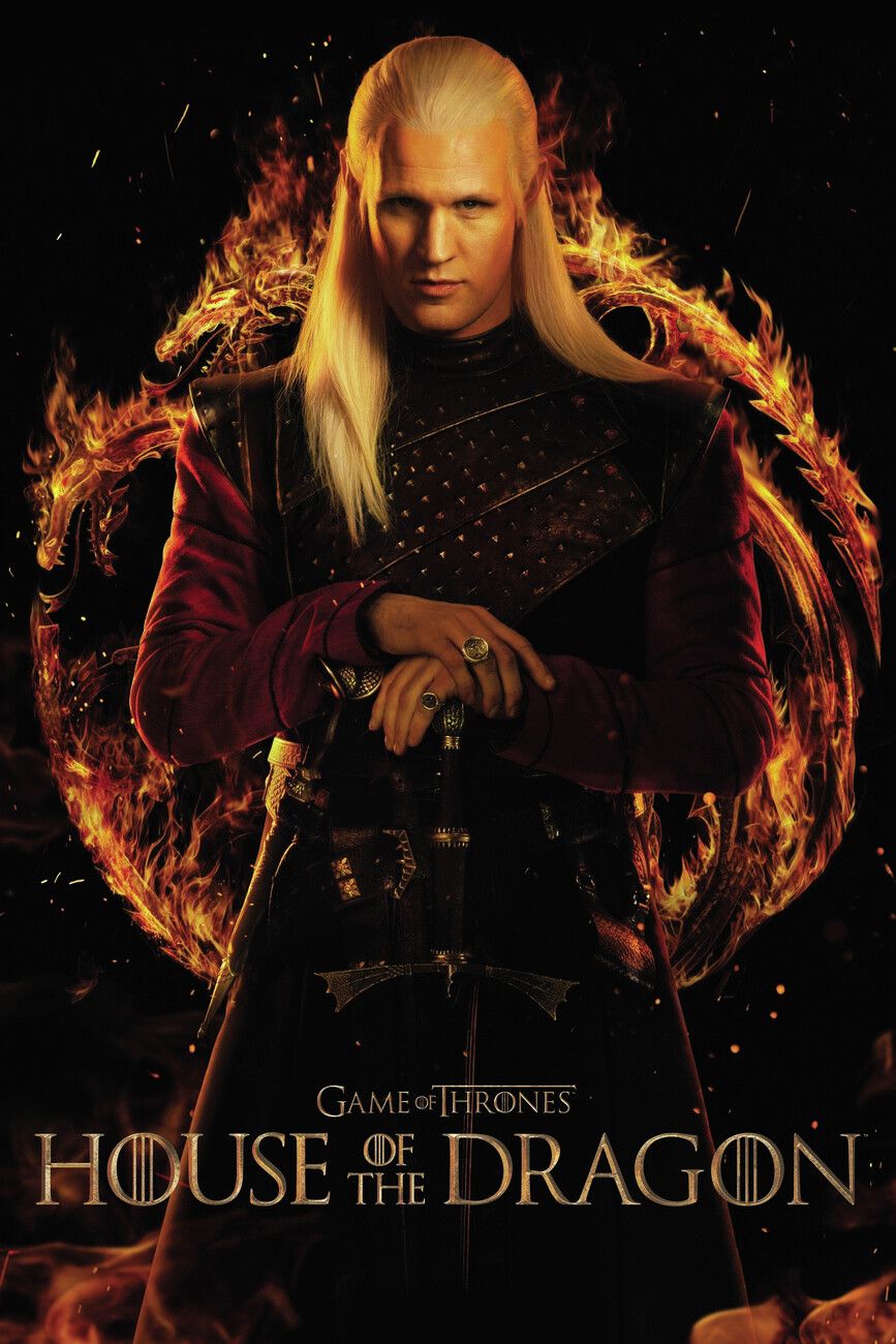 867x1300 Poster House of Dragon Targaryen. Wall Art 1 FREE