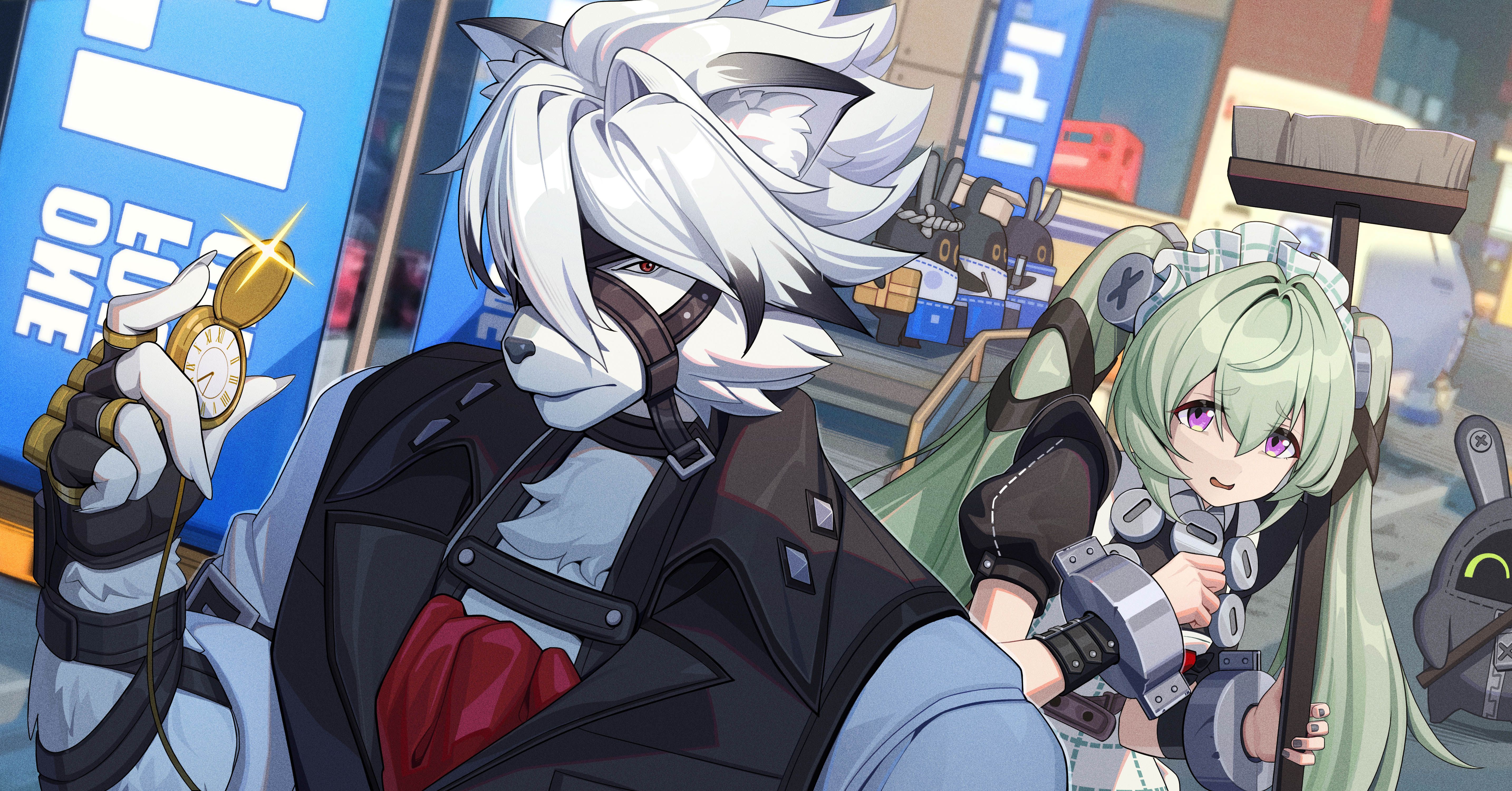 5735x3000 Von Lycaon & Corin Wickes. Zenless Zone Zero 4K Ultra HD Wallpaper by 甲虫zx3000