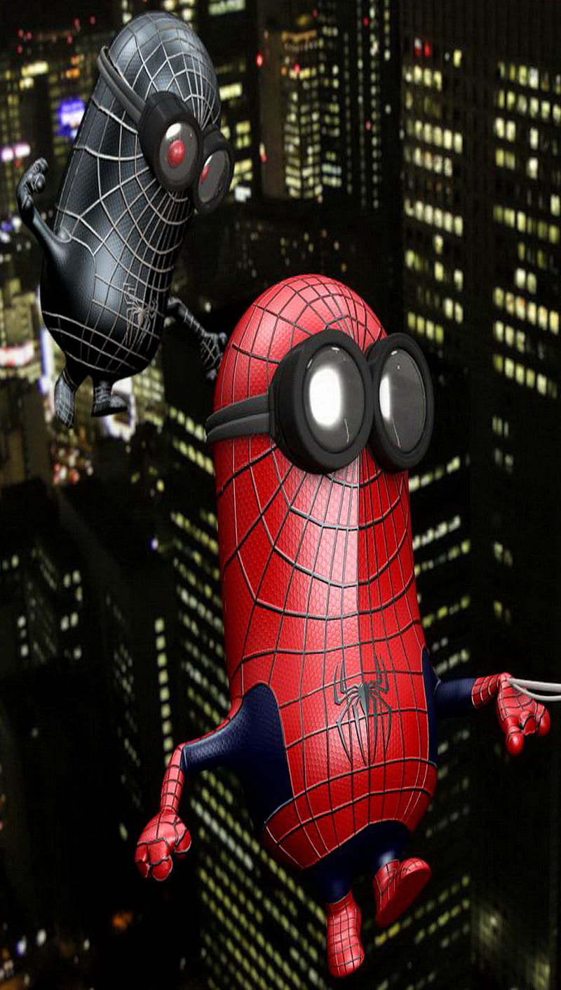 800x1410 HD spider minions wallpaper