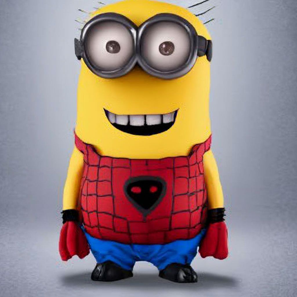 1024x1024 Minion in Spiderman clothes