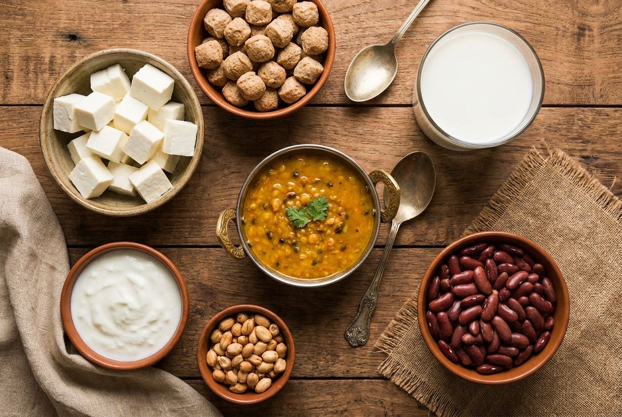 1264x848 100g Protein A Day On A Veg Indian Diet (No Egg Plan)