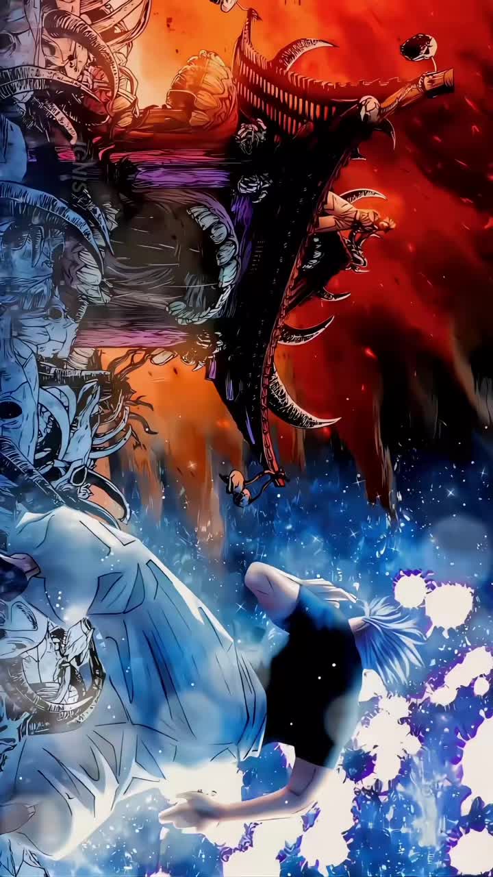 720x1280 Gojo Vs Sukuna Domain Clash Wallpaper Phone