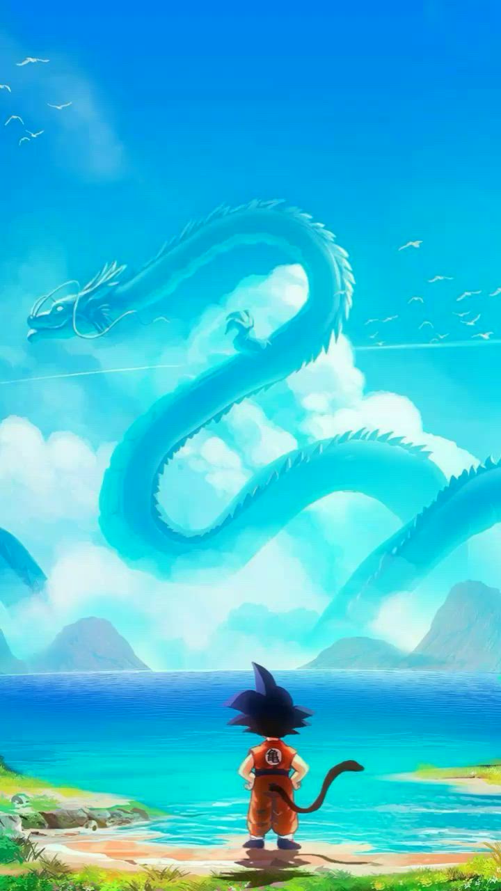 720x1280 Goku And Shenron Wallpaper Live