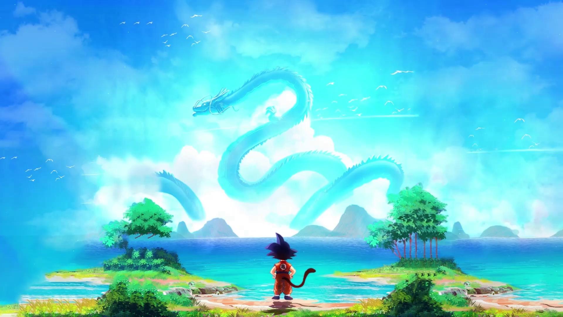 1920x1080 Goku and Shenron Live Wallpaper