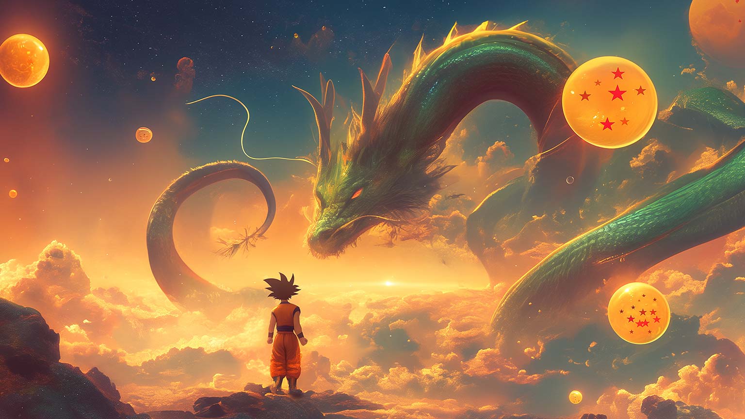 1536x864 Dragon Ball Shenron Majestic Dragon Desktop Wallpaper in 4K