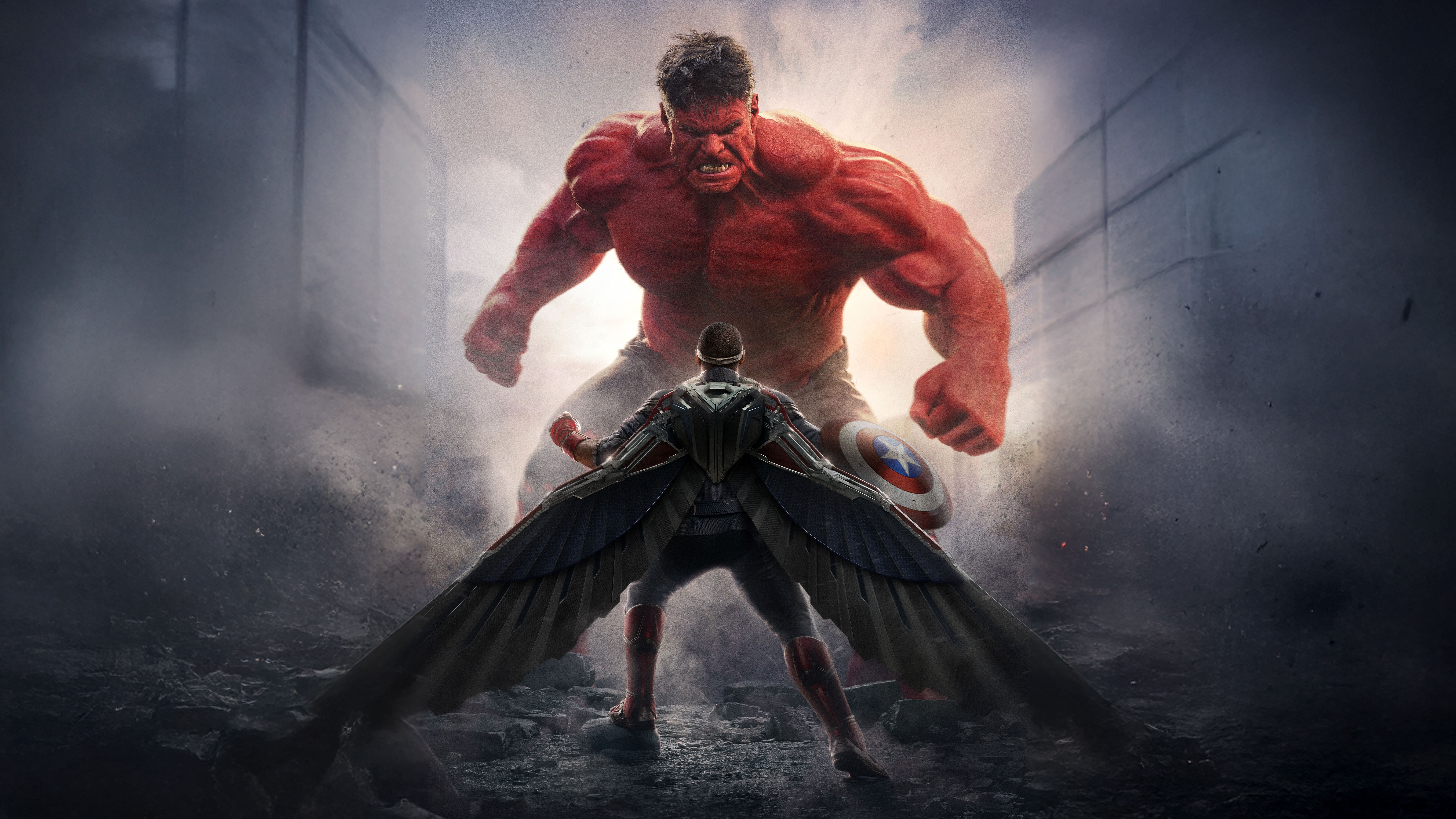 7680x4320 Thunderbolt Ross (Red Hulk) Wallpaper 4K, 5K