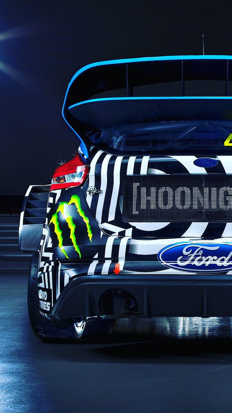 800x1423 Ford Focus RS RX, car, ken block, monster, racing, rally, HD phone wallpaper