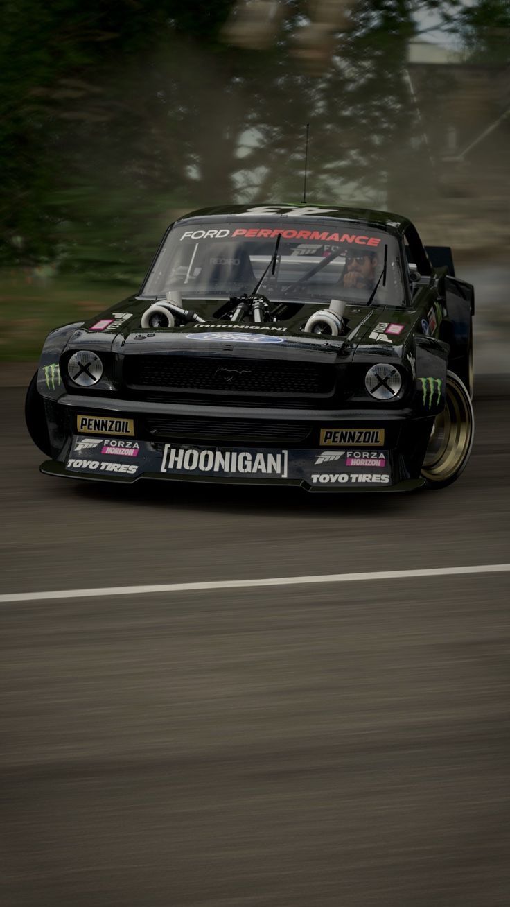 736x1308 Gymkhana 10 Ford “Hoonicorn” Mustang Wallpaper. Street racing cars, Mustang wallpaper, Car wallpaper