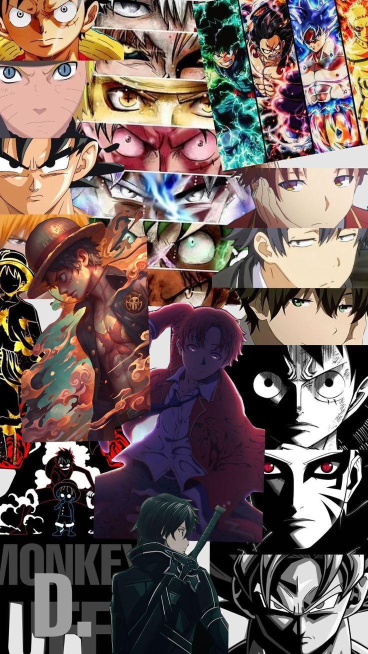 736x1308 Multiple anime wallpaper. Mixed anime wallpaper, Show characters, Random wallpaper