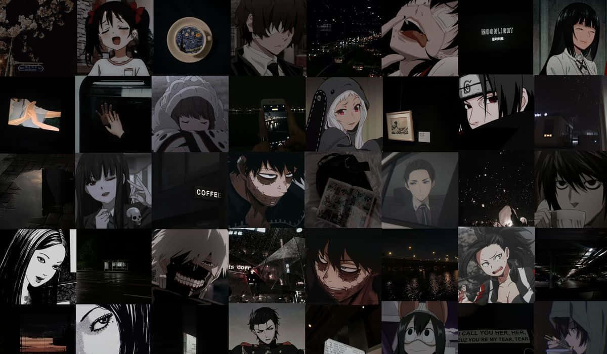 1200x700 Download Random Dark Aesthetic Anime Characters Wallpaper