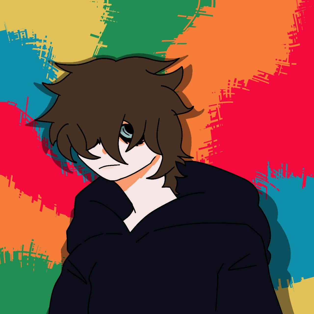 1280x1280 Download Expressive Emo Boy PFP Wallpaper