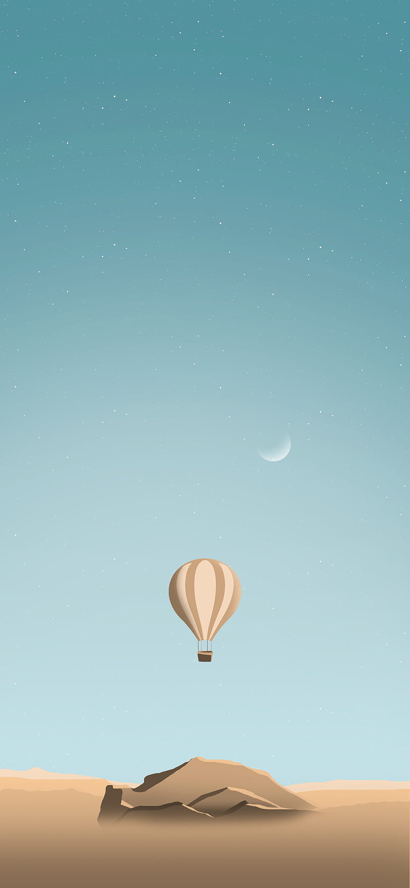 800x1732 Balloon, vector, art, cartoon, minimalism, HD phone wallpaper