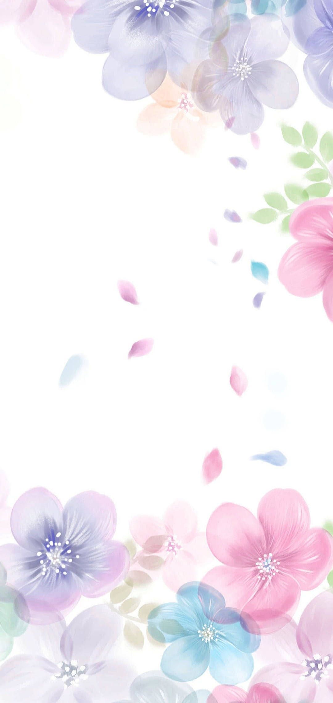 1080x2280 Download Flower Mobile Vector Art Wallpaper
