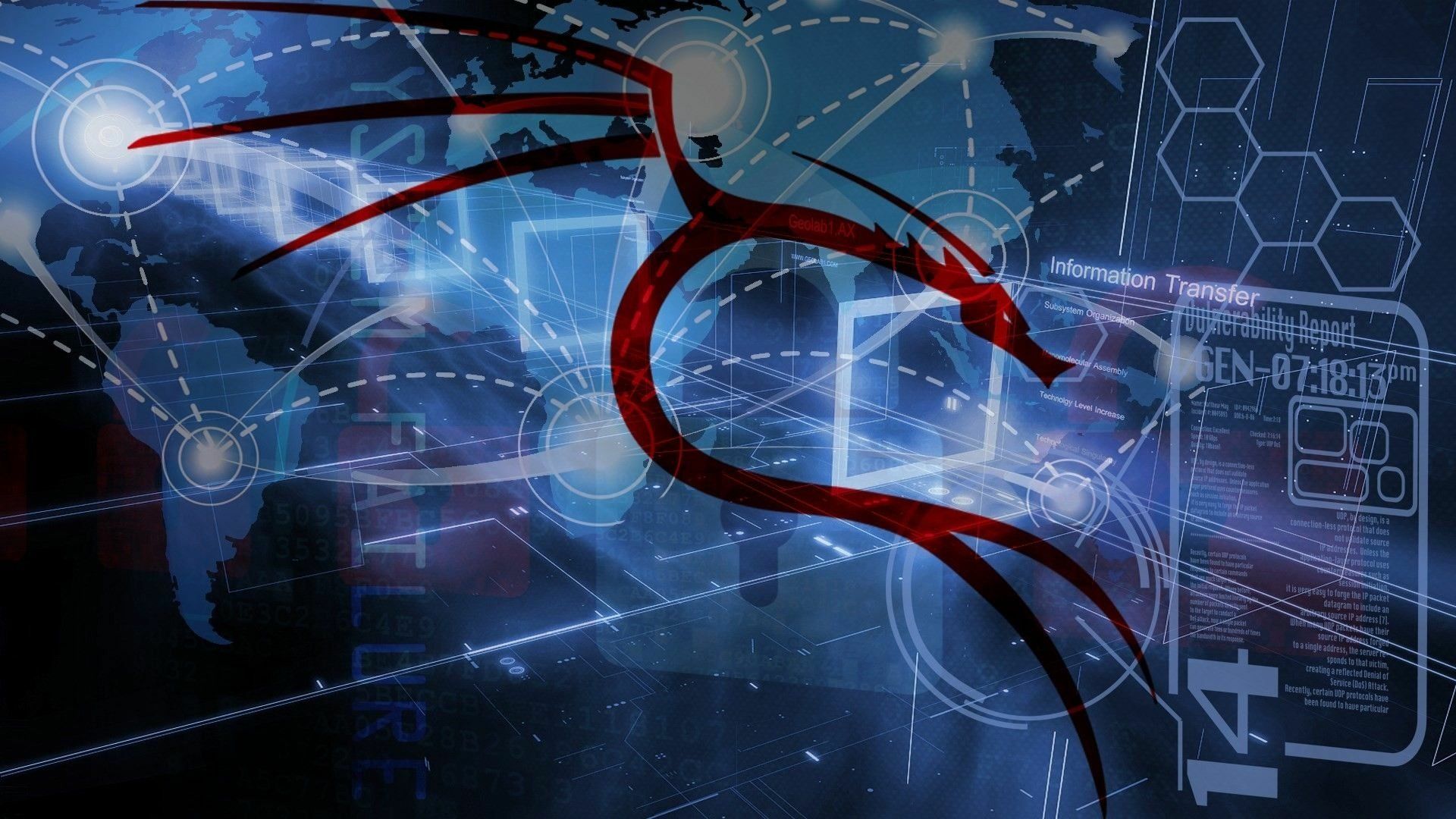 1920x1080 Kali Linux: Cyber Dragon HD Tech Wallpaperx1080