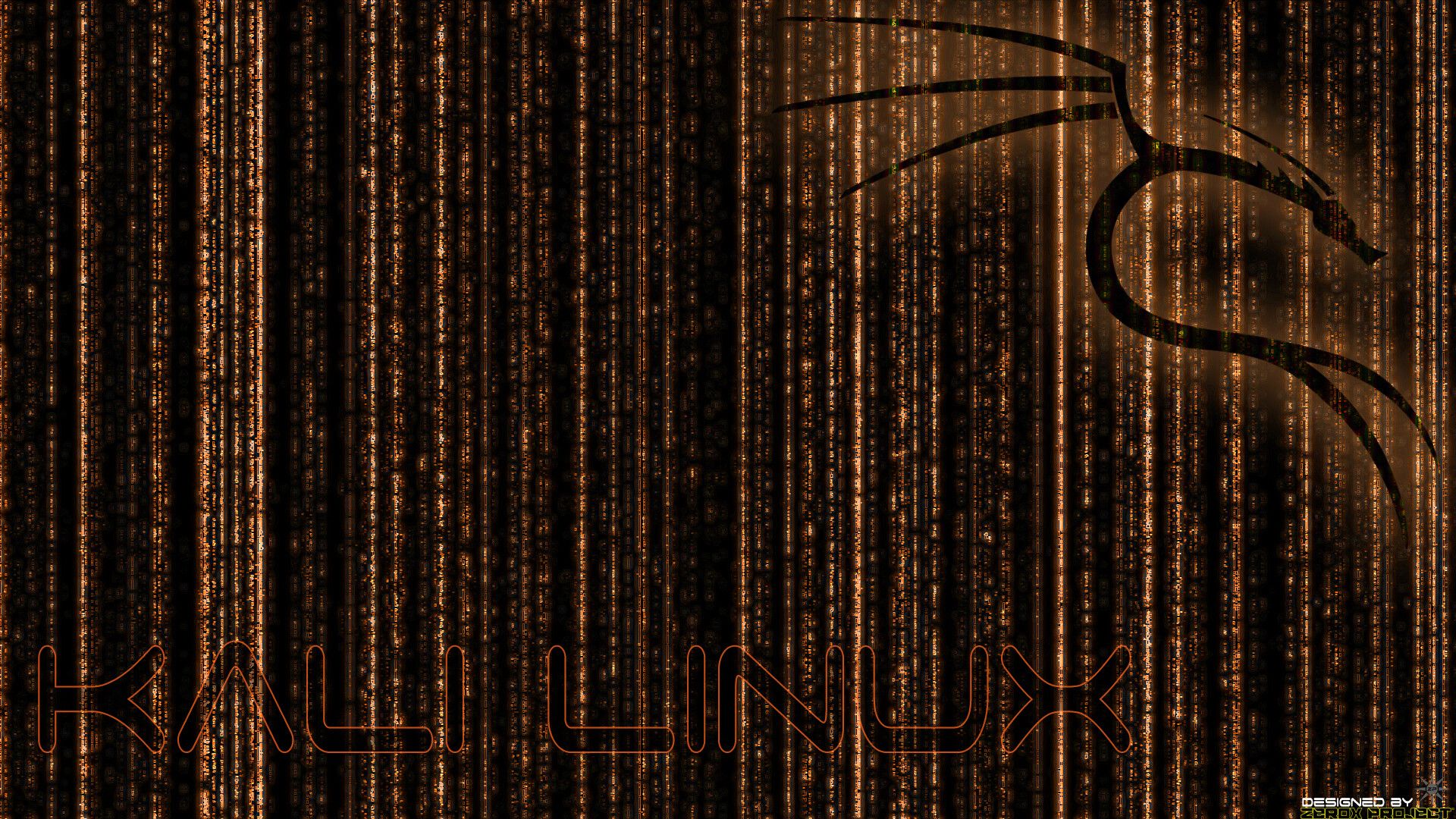 1920x1080 Kali Linux BackTrack Wallpaper Orange