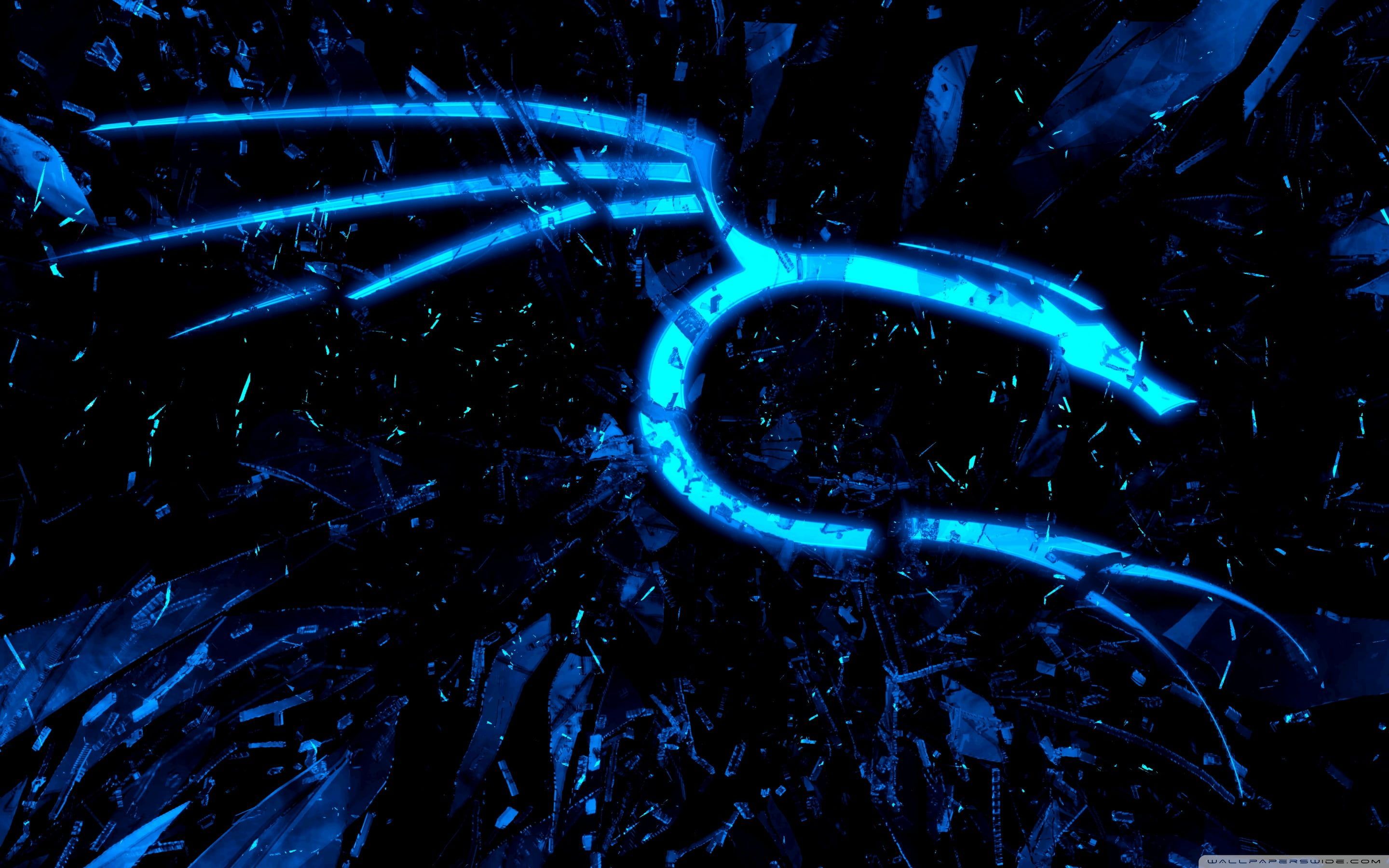 2880x1800 Kali Linux Blue Wallpaper