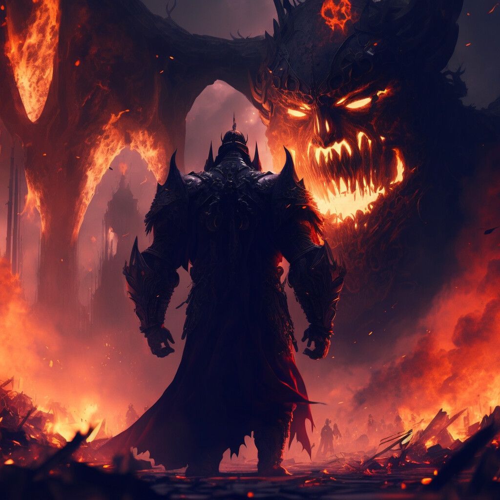 1024x1024 The Battle of Gog and Magog and the end of times. MidJourney AI Artwork by #SyedArt
