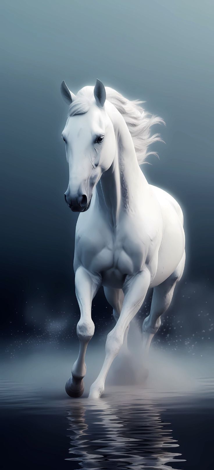 736x1615 Horse Wallpaper