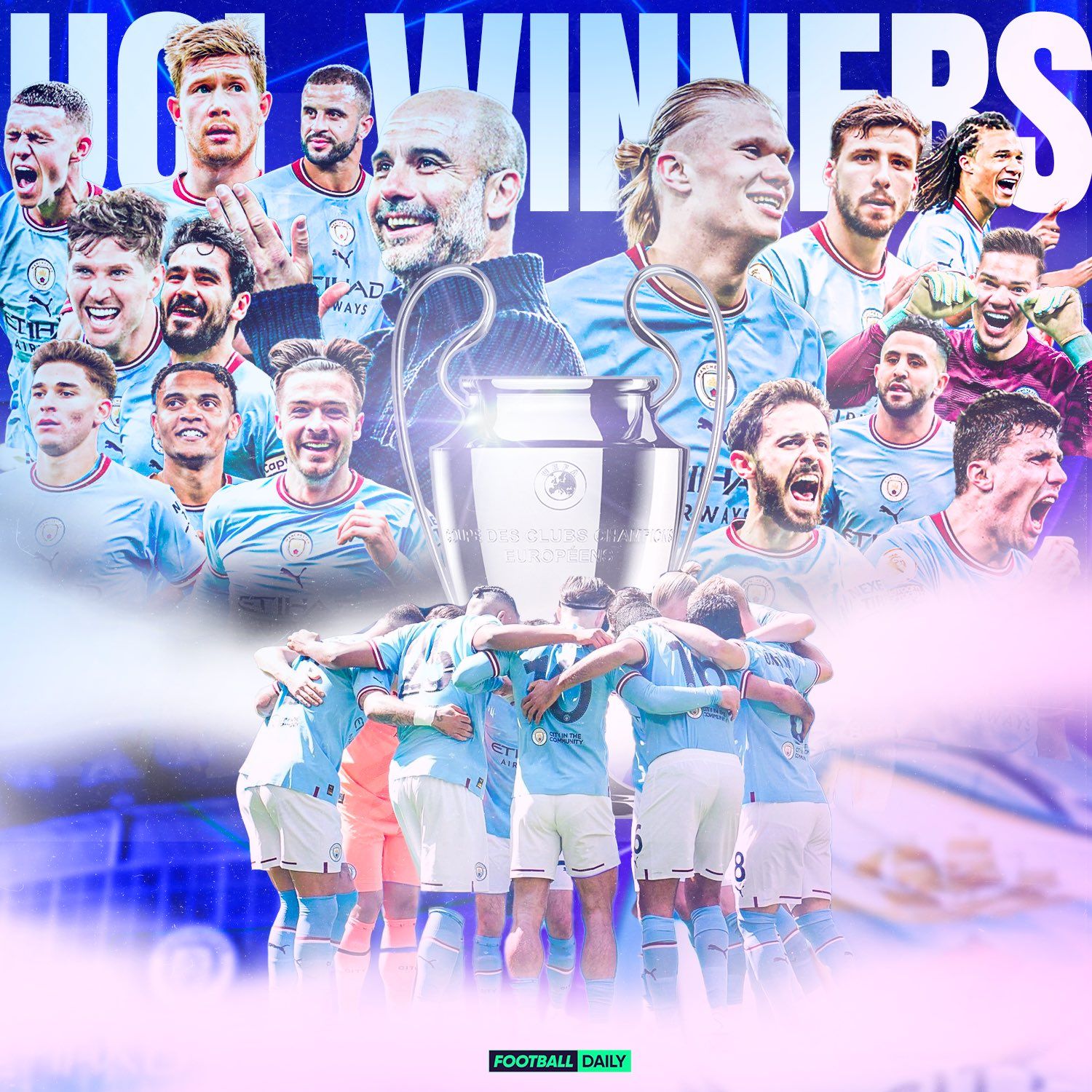 1500x1500 Manchester City UEFA Champions League 2023 Champions Desktop Wallpaper