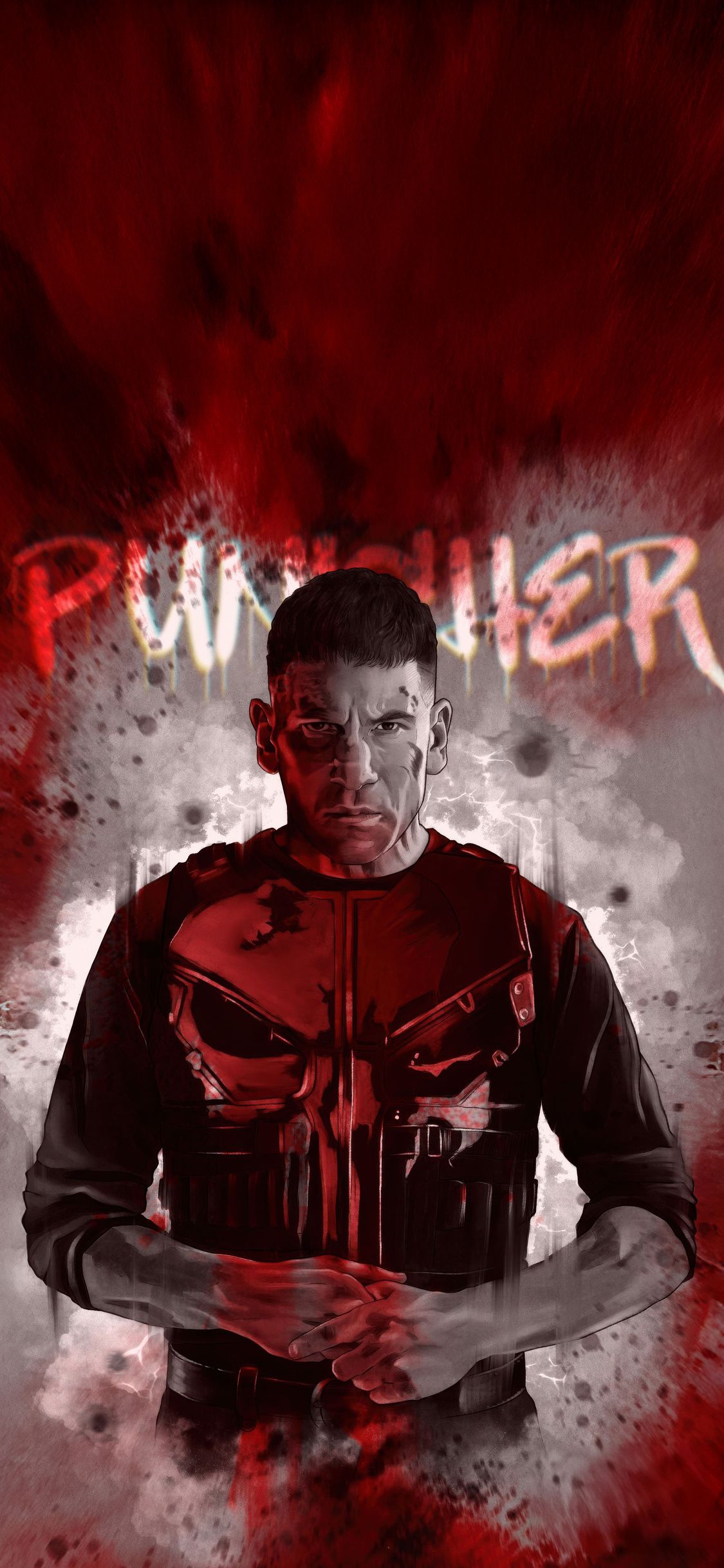 1125x2436 The Punisher In Daredevil Born Again iPhone XS, iPhone iPhone X , HD 4k Wallpaper, Image, Background, Photos and Picture
