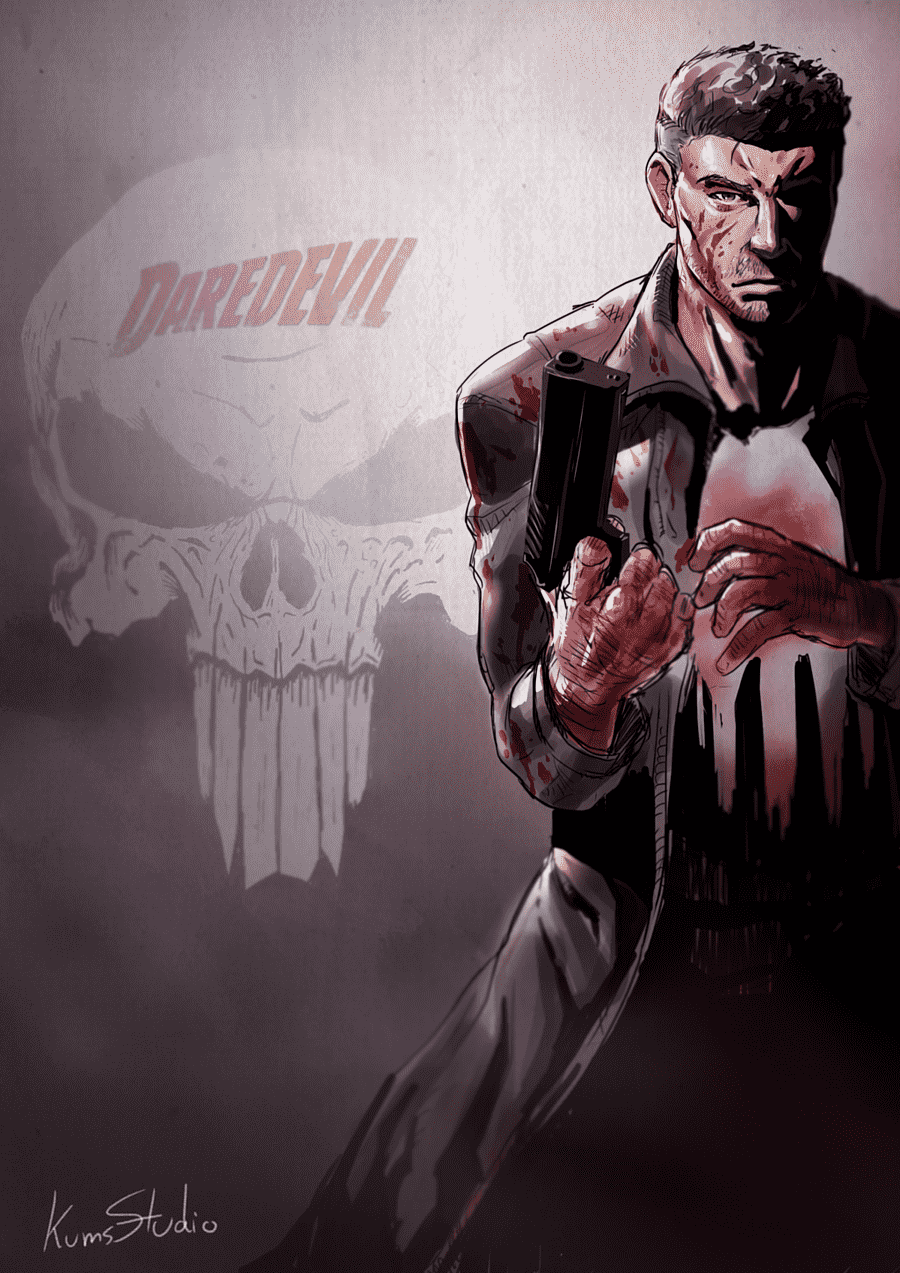 900x1273 Jon Bernthal The Punisher Elektra, Daredevil, cg Artwork, fictional Character png