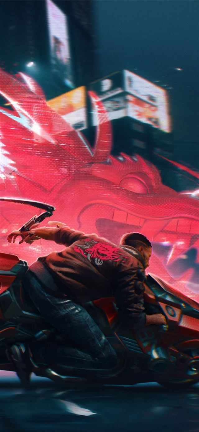 640x1385 cyberpunk 2077 dragon boat 4k iPhone 11 Wallpaper Free Download