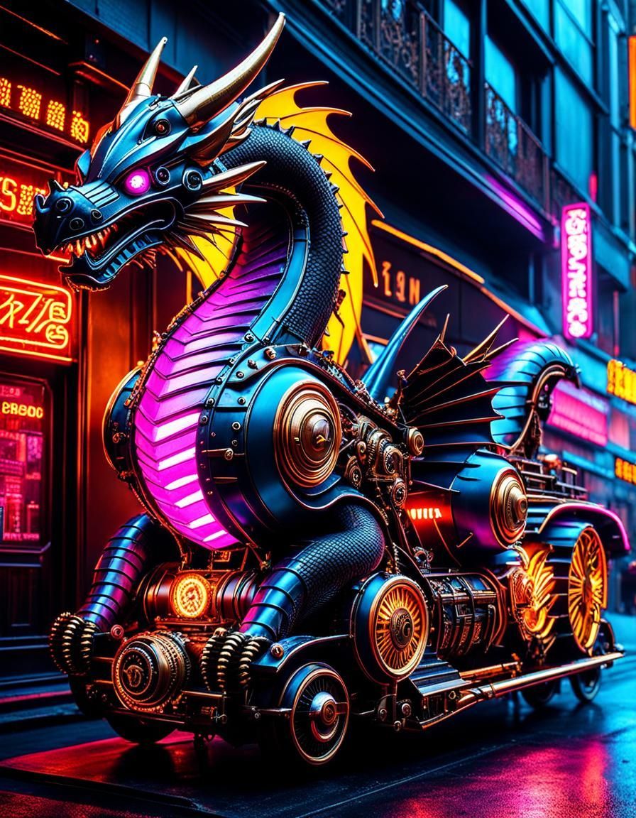 896x1152 Cyberpunk Dragon Mobile Dragon Mobile
