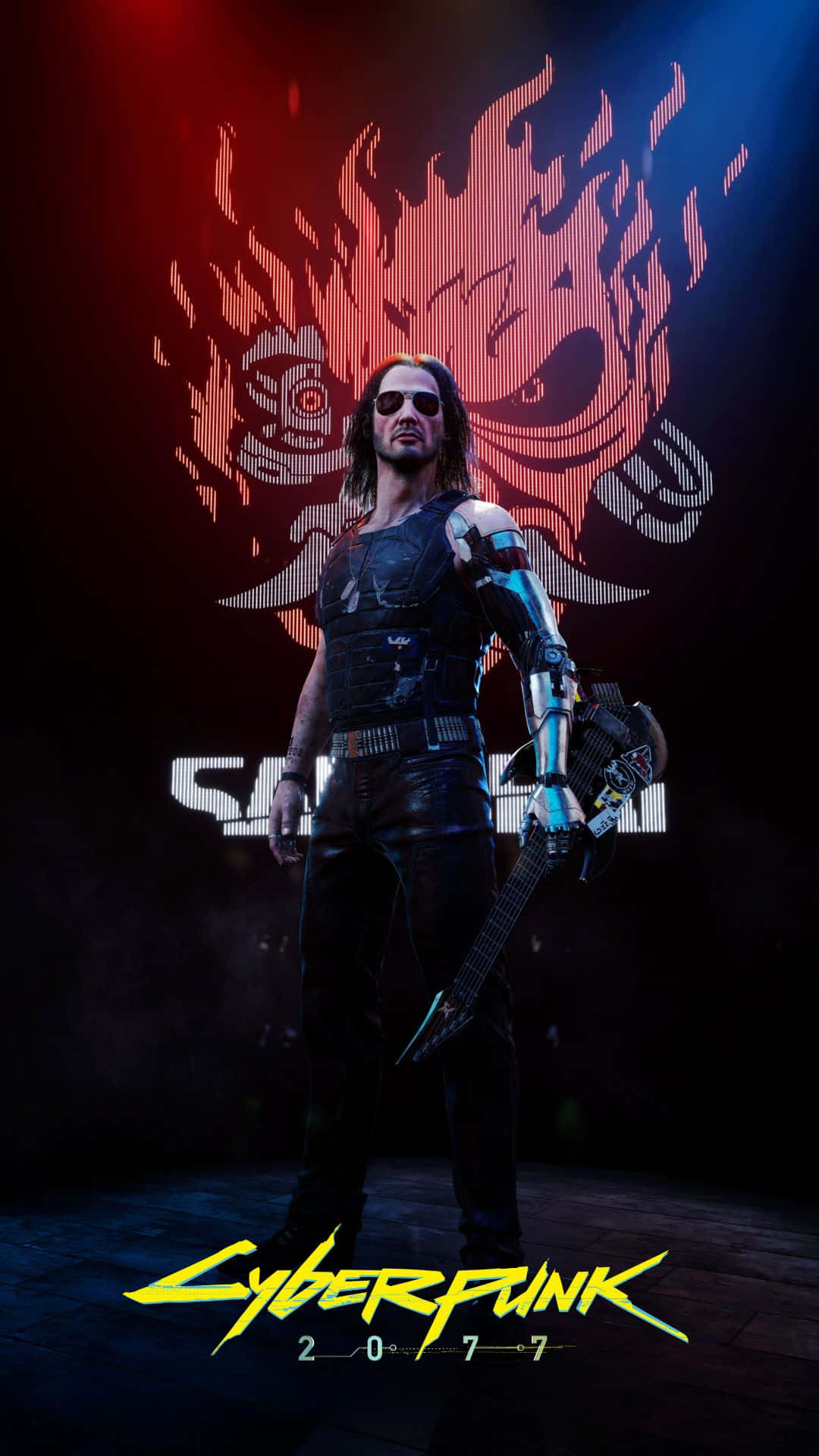 1080x1920 Download Android Cyberpunk 2077 Background Johnny Silverhand Dragon Poster Background