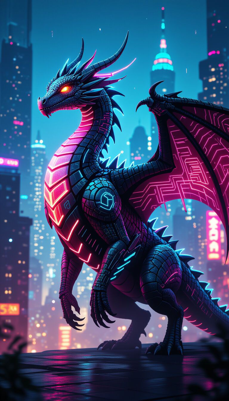 768x1344 Dragon Wallpaper Phone Generated Wallpaper