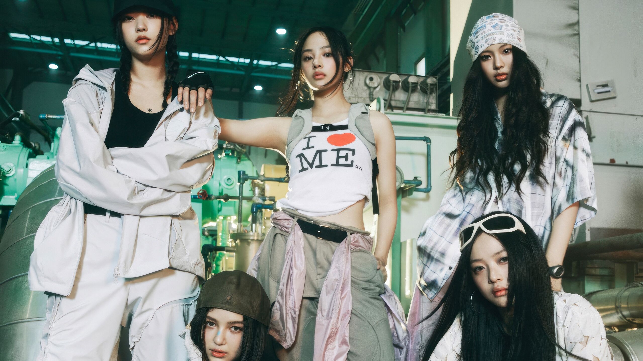 2560x1440 NewJeans Supernatural All Members Wallpaper 4K HD PC b