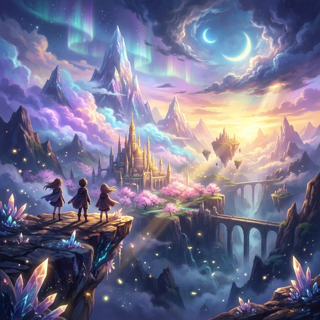 1024x1024 Download Enchanted Kingdom Dreams Image, Anime, Magical