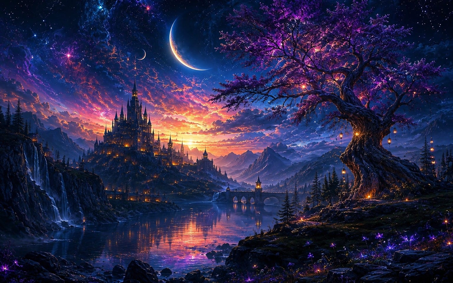 1536x960 Enchanted Moonlit Kingdom