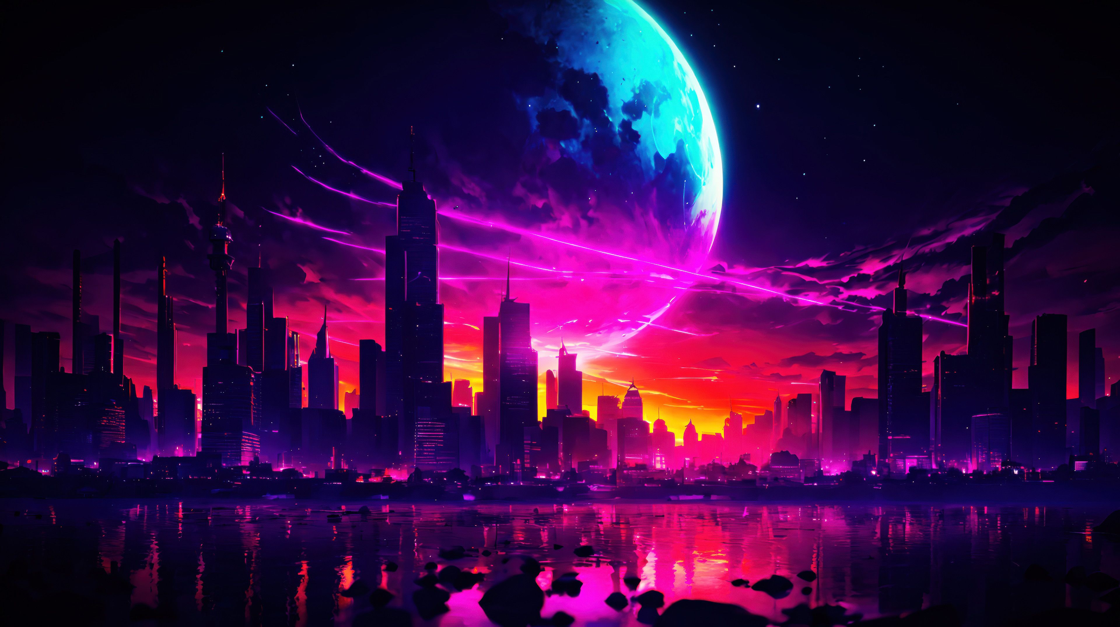 3840x2150 Nightscape View Wallpaper, HD Artist Wallpaper, 4k Wallpaper, Image, Background, Photos and Picture