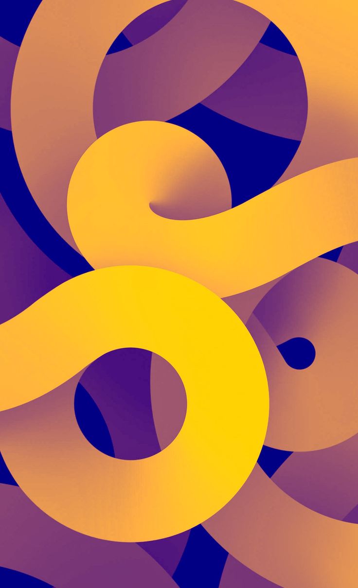 736x1210 Abstract Yellow and Purple Circles Number Eight Background. Abstract geometry background, iPad os 17 wallpaper
