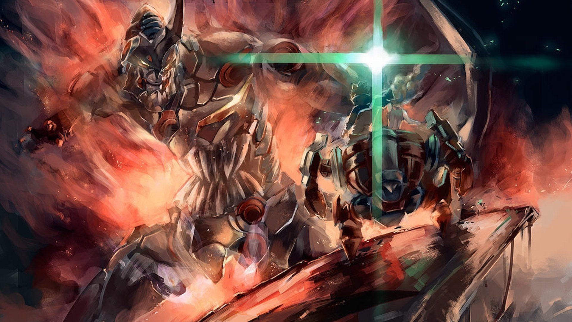 1920x1082 Epic Tengen Toppa Gurren Lagann HD Wallpaper Featuring Nia and Simonx1082