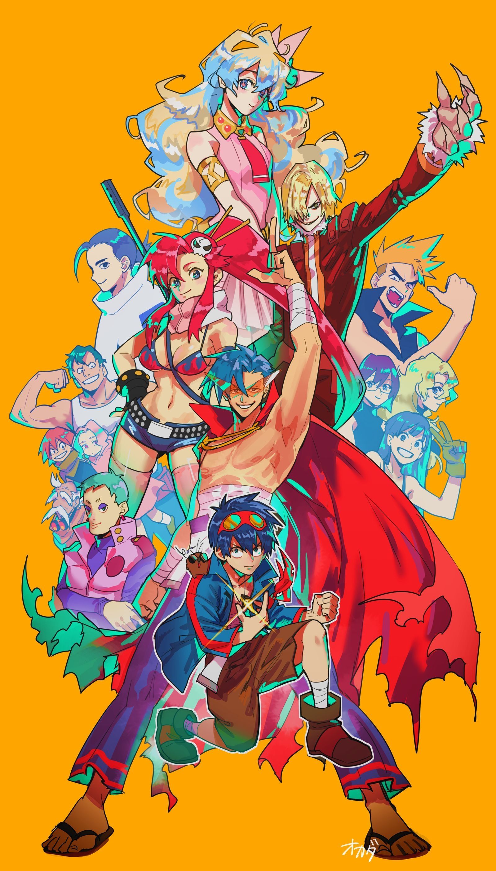 1600x2810 Nia (Gurren Lagann) Wallpaper
