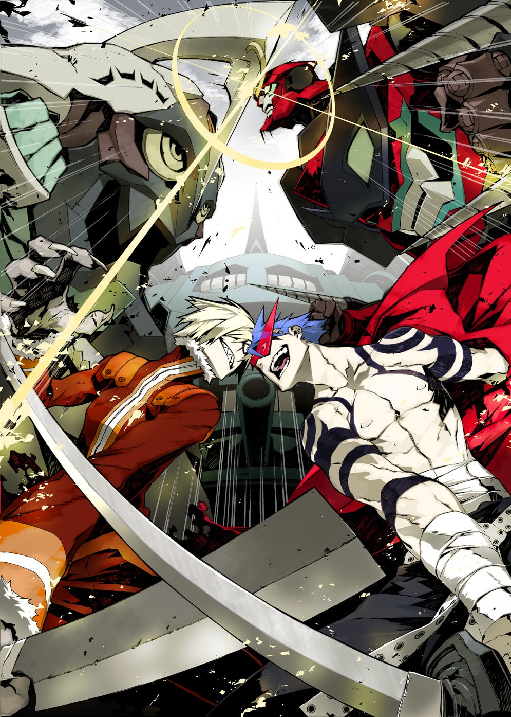 995x1394 Gurren Lagann iPhone Wallpaper