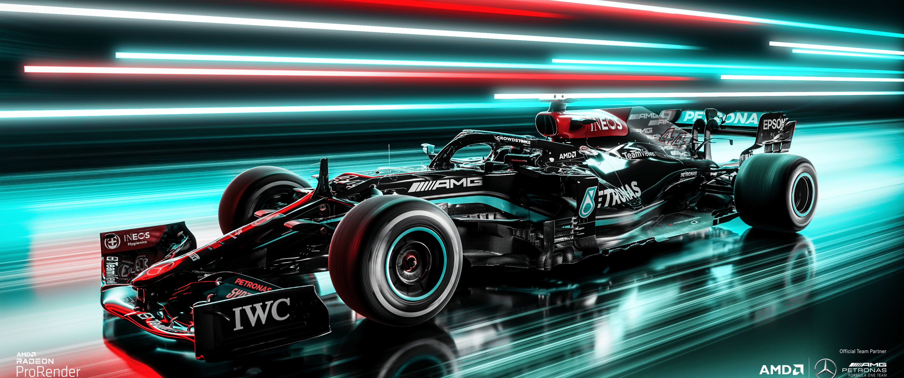 3440x1440 Mercedes AMG F1 2023 Wallpaper