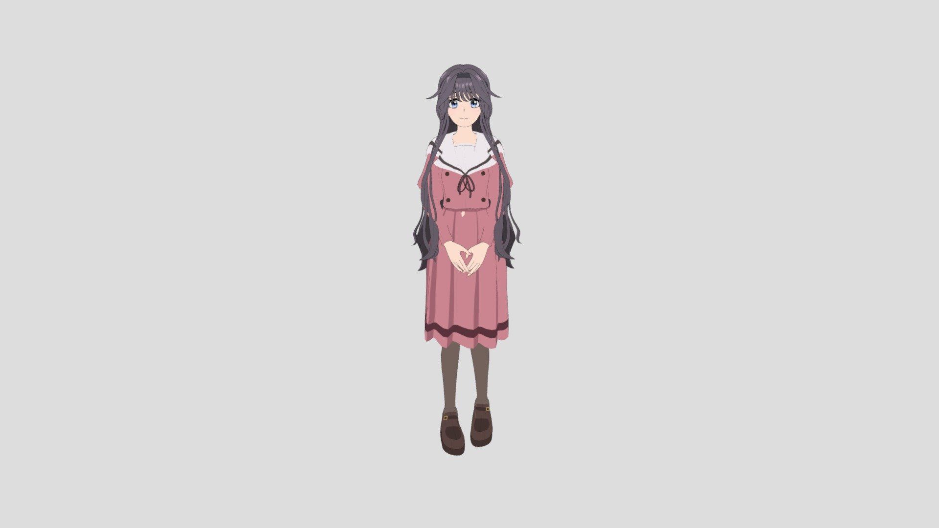 1920x1080 Kaoruko Waguri Free 3D model by nezunyann [a8b4d14]