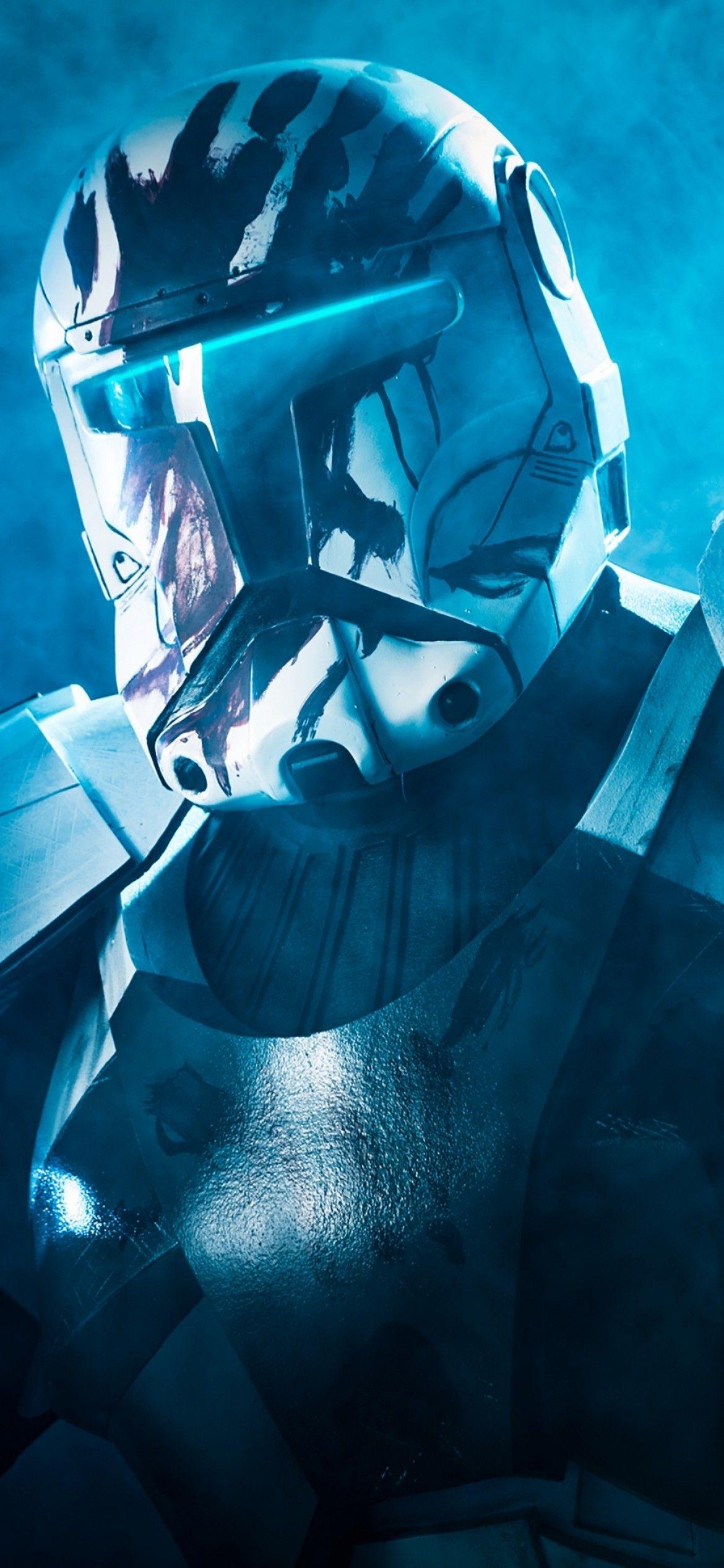 1170x2532 Download 1170x2532 Star Wars Republic Commando, Sev, Robot, Armor, Weapon Wallpaper for iPhone 12 Pro