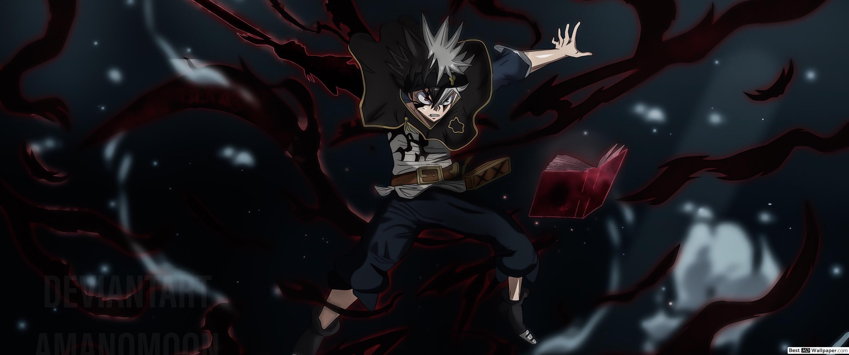 3440x1440 Black Clover HD wallpaper download