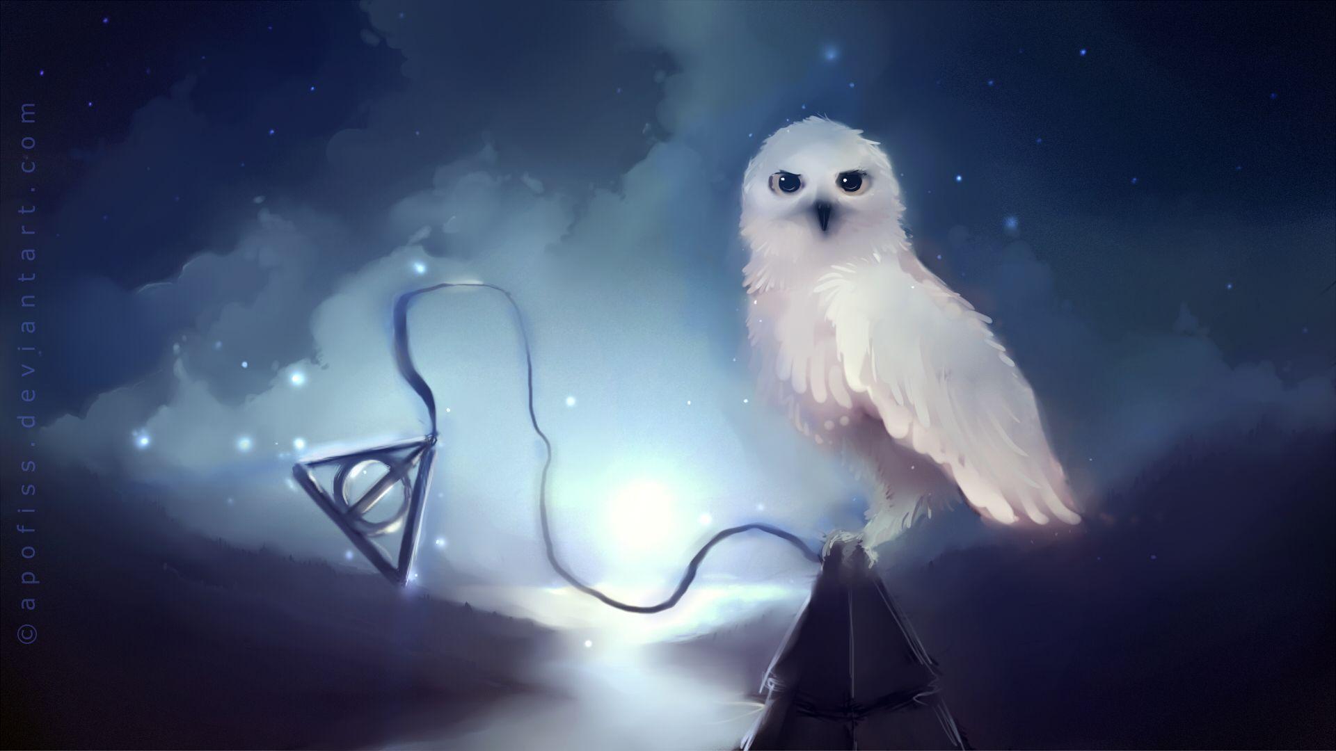 1920x1080 Hedwig Potter Wallpaper by Apofiss Anime Image Board