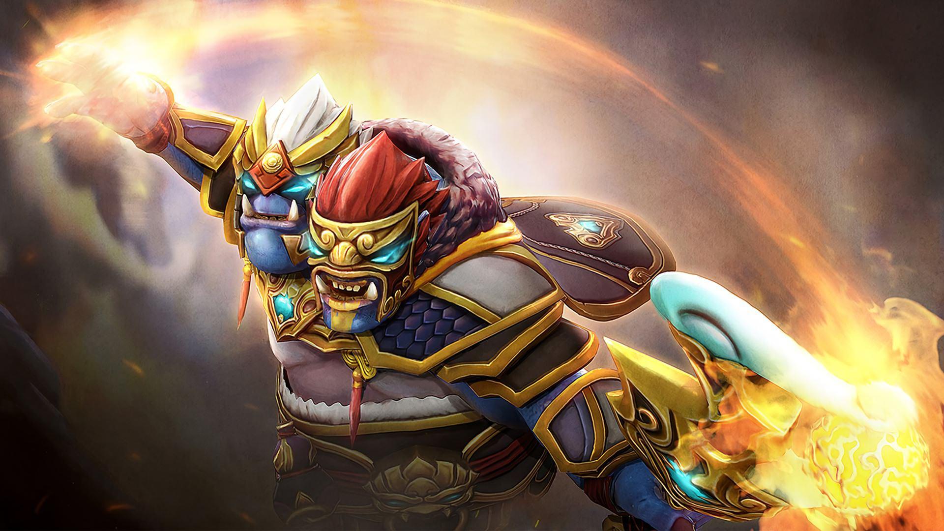 1920x1080 Ogre Magi Dota 2 Set Auspicious Warr. Wallpaper